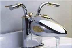 A little class for the can (Harley faucet)