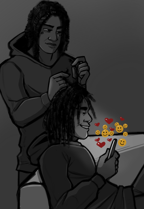 catastrotaffy:Soren looks weird with his hair down, and I have