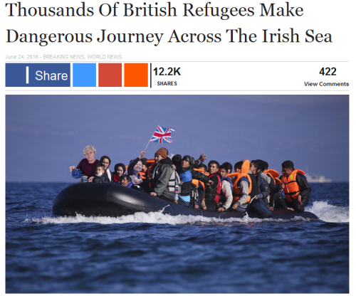  Thousands Of British Refugees Make Dangerous Journey Across The Irish Sea