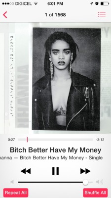 I am not gonna get enough for this #rihanna yassss!!!!