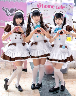 tokyo-fashion:  Maids from the famous Akihabara maid cafe @Home