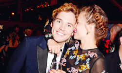 samclaflin-fans:  Sam Claflin and Hayley Atwell attend the Glamour