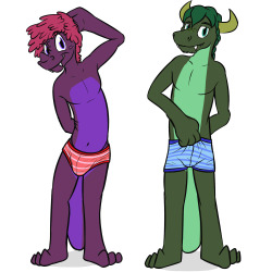 Have some dragons in undies, Jitte and Ymon, some of the adult