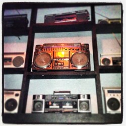 vinylpsyched:  Vintage boom boxes/ghetto blasters #vintage #retro