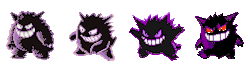 teddiusra:  Gengar official sprites ↳ 1996 - 2014