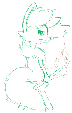 miss-jessiie:  another braixen doodle xD  <3!