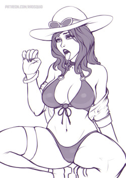 theradsquid: Pool Party Caitlyn (Patreon Request) there will