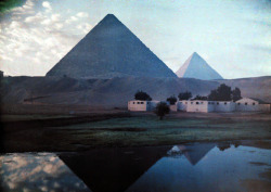 mythologyofblue:  Jules Gervais-Courtellemont, The pyramids of