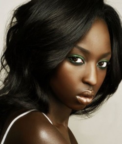 crystal-black-babes:  Beautiful Ebony face: Nessa Campbell -
