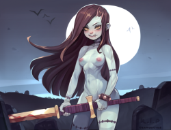 cyancapsule: Undead Girl.Her name is Juliet, she’s really skinny