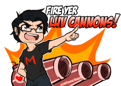 camichats:  It’s transparent Markimoo firing his LUV CANNONS!okay