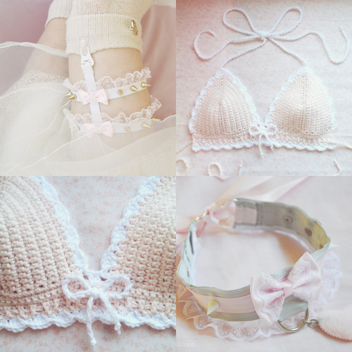 littlepinkkittenshop:  ♡(´∀｀)♡ Noelebelle & The Little Pink Kitten’s Giveaway (✿◠‿◠) .。 A cute giveaway by littlepinkkittenshop and thecrochetfaerie! Prizes: ♡ One Spiked Lolita Garter ♡ One Spiked Heart Collar ♡ One Crochet