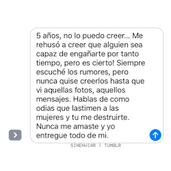sinenviar:  #102: “Creí que me amabas y todo fue una mentira.”
