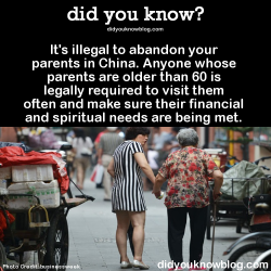 did-you-kno:It’s illegal to abandon your parents in China.