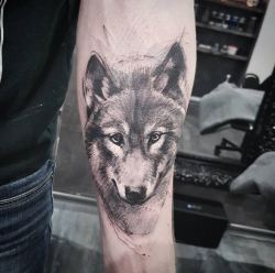 tattoosideas:    → Adam Kremer    LONEWOLF