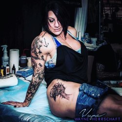 tattooed2strong:  Caught by @wayneherrschaft while checking out