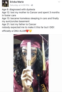 theteddybearsamurai:  lagonegirl:    CMU student overcomes adversity