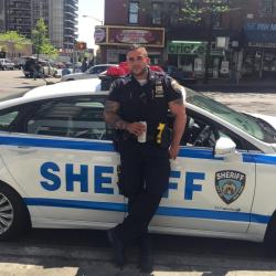 hyper-masculine:    New York City Sheriff’s Deputy Miguel Pimentel