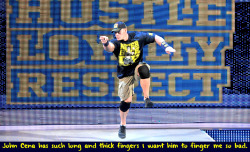 wwewrestlingsexconfessions:  John Cena has such long and thick
