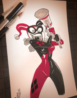 curlypie:Harley Quinn for Inktober day 2