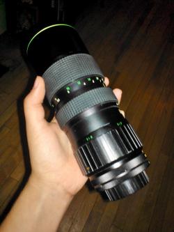 Lens for the Mamiya I was recently given!  It’s a Hanimex