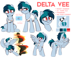 I made an OC, she’s called Delta Vee and is a rocket engineer