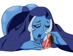 And then Blue Diamond gave him her giant panties and came back