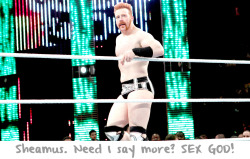 wwewrestlingsexconfessions:  Sheamus. Need I say more? SEX GOD!