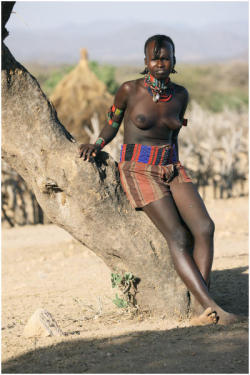 Ethiopia Travel Photography &ldquo;Girl at Hamer Village&rdquo; Turmi.733 by Hans Hendriksen  