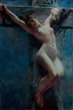 blue-storming:  Albert von Keller, Study for In the Moonlight,