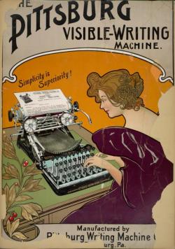 aleyma:  The Pittsburg Visible-Writing Machine, made in the United
