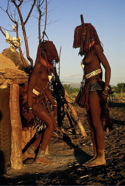 Namibian Himba girls, by Georges Courreges.