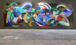 graffmanifesto:  Collaboration Mural With Berenice. by MWM Graphics