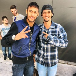 fzneymar:  Neymar & Fan (18.12.2014)  Photo posted by @fernandinhopedroso_