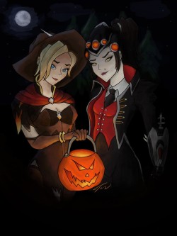 trupiawdowa:  Witch x Huntress ____fanart for: @gay-for-pharmercy