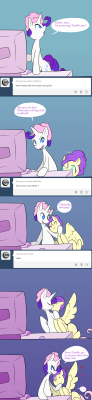 askflarity:  Rarity: You’ll have to excuse Fluttershy, we just
