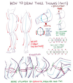 bokuman: How to draw thicc thighs! part 1 #tutorial #art #sketch