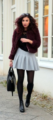 fashion-tights:  Fur Bomber Fur Bomber Jacket from Gina Tricot