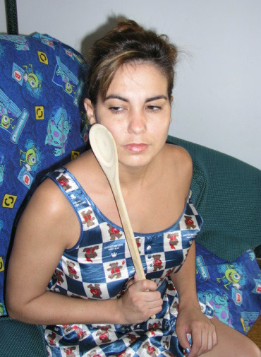 otkfme:  ichbrauchehiebe:  Otk, and a very hard spanking with the wodden spoonâ€¦.sooooooooo hot..   It may be a ordinary wooden spoon but when applied to your bare bottom, it can really hurt.