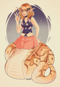 cargoart:    I made myself as a lamia from Monster Musume. B)