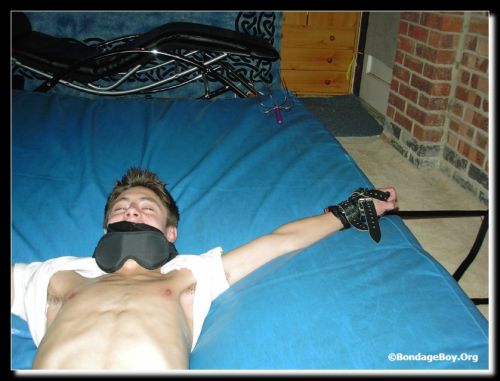 GALLERY: What would you do with a cute bondage twink? 