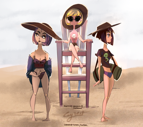 ceshira:  Goths don’t sweat, we simmer.Instagram LinkTwitter LinkPlanning on doing a fun goth beachwear poster, and I will be adding more as I go along. 