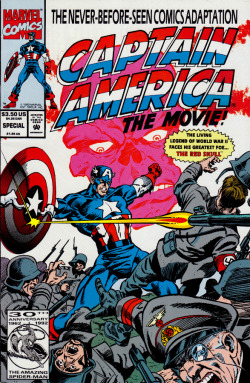 Captain America The Movie!  #1 (Marvel Comics,1992). Cover art
