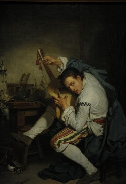 Guitar Player by Jean-Baptiste Greuze 1755-57