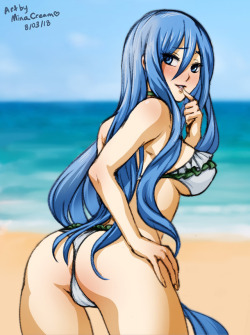 #394 - Takao with her hair down (Aoki Hagane no Arpeggio)Commission