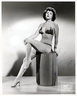 Fifi Laverne Signed vintage 50’s-era promo photo..