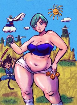 fatline:  Dragon ball fat fan art by me of course. There’s