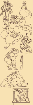 2hebubble: Sketches! I enjoy doing these sketches for fun and