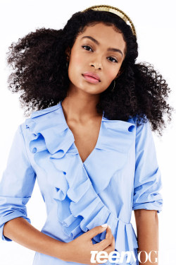 securelyinsecure:  Yara Shahidi for Teen Vogue   fuck it up sis