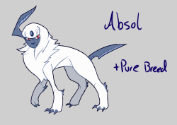 maybelsart:  I finished my absol subspecies. The thing i found